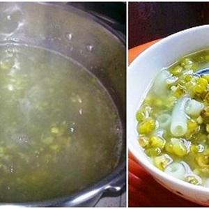 Cách làm chè đậu xanh mì nui
