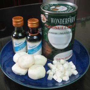 Cách làm chè hạt lựu nước cốt dừa