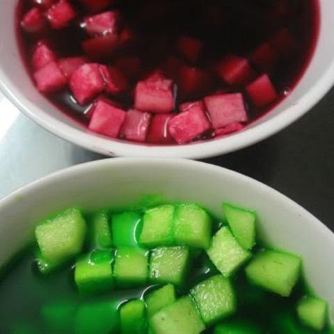 Cách làm chè hạt lựu nước cốt dừa