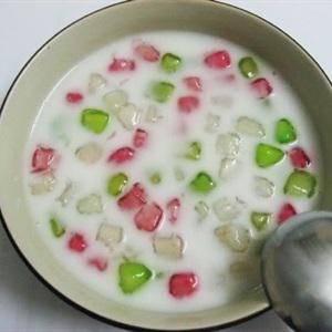 Cách làm chè hạt lựu nước cốt dừa