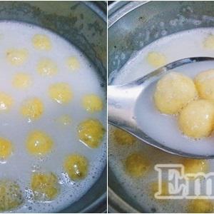 Cách làm chè khoai lang bi nước cốt dừa trân châu