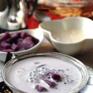 Cách làm chè khoai lang tím nấu trân châu