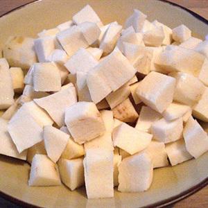 Cách làm khoai môn bột báng nước cốt dừa