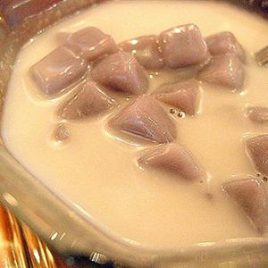 Cách làm khoai môn bột báng nước cốt dừa