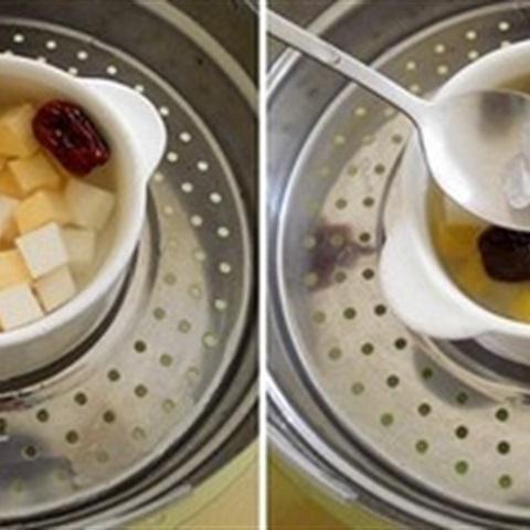 Cách làm chè khoai táo đỏ