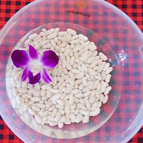 Cách làm chè nếp cẩm đậu trắng