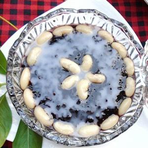 Cách làm chè nếp cẩm đậu trắng