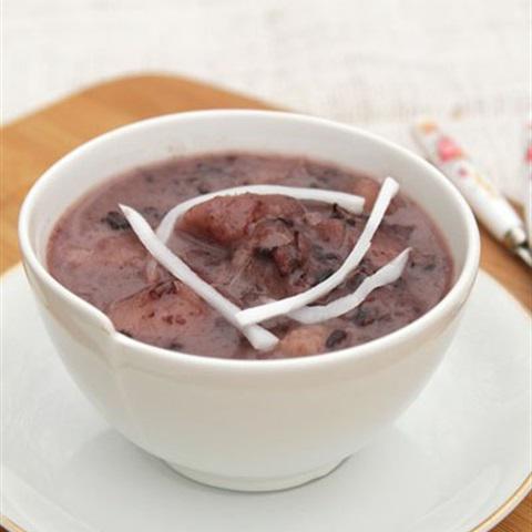 Cách làm chè nếp cẩm khoai sọ