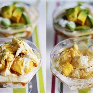 Cách nấu chè pudding bột báng