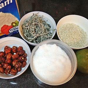 Cách nấu chè sữa táo tàu