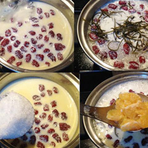 Cách nấu chè sữa táo tàu