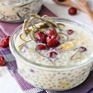 Cách nấu chè sữa táo tàu