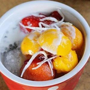 Cách làm chè trái cây hạt é