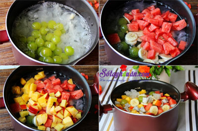 Chè trái cây mát lạnh đã ăn là mê mẩn