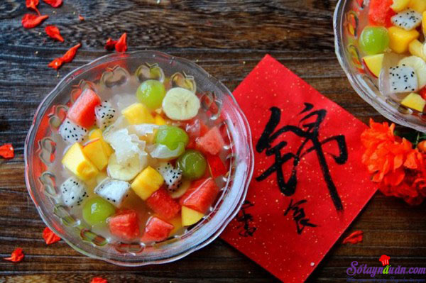 Chè trái cây mát lạnh đã ăn là mê mẩn