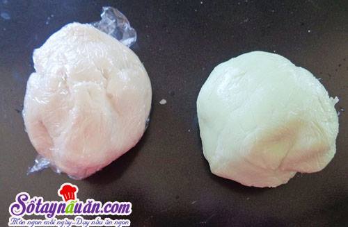 Chè trôi nước lá dứa nhân đậu xanh ấm nóng