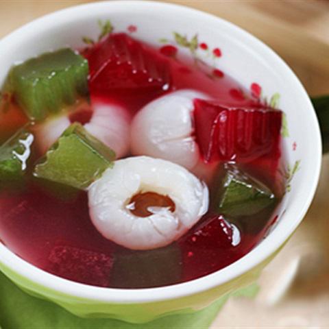 Cách làm chè vải thạch dừa