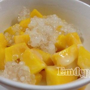 Cách làm chè xoài chín bột báng