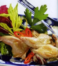 Chim bồ câu chiên bơ