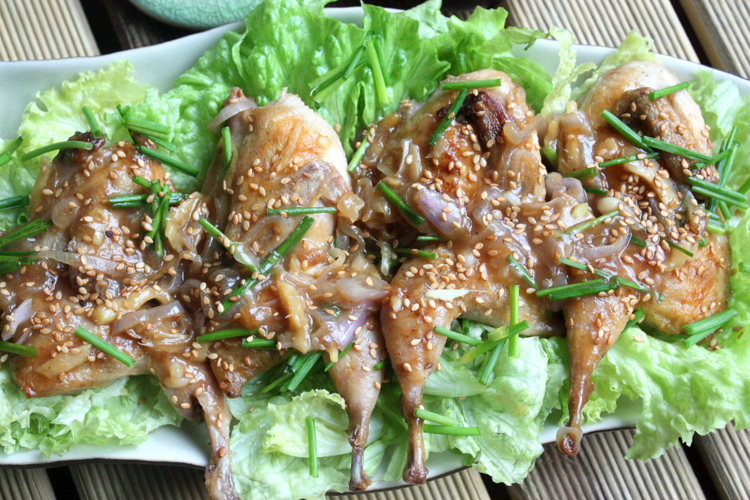 Chim cút sốt vừng