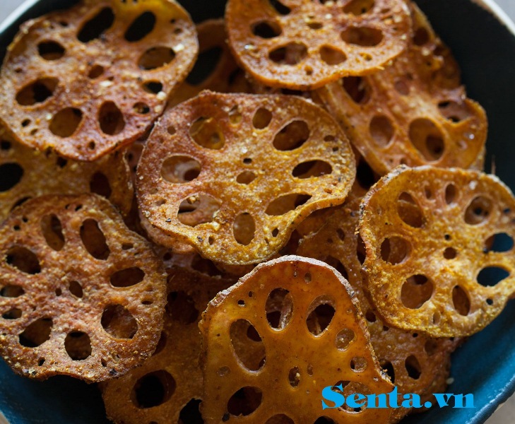 Chip củ sen nướng