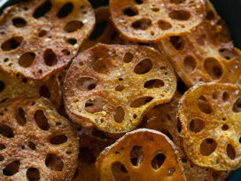 Chip củ sen nướng