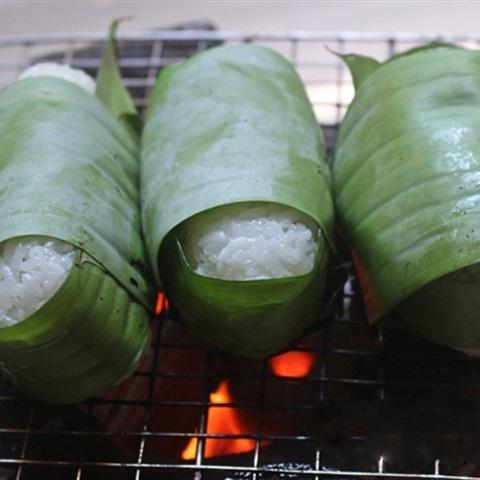 Cách làm chuối bọc nếp nướng