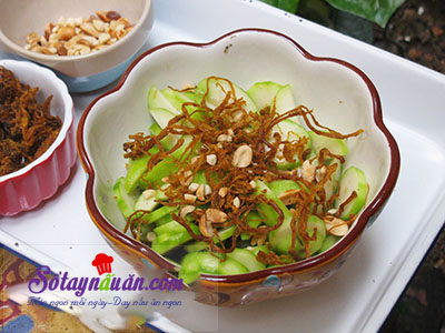 Cóc dầm bò khô-món ngon ăn mãi không chán