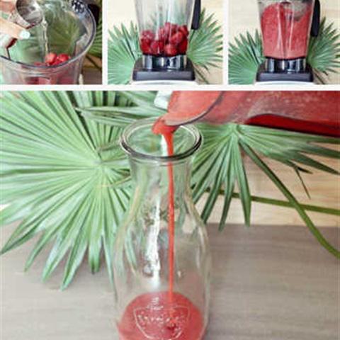 Cách làm cocktail chuối dâu tây