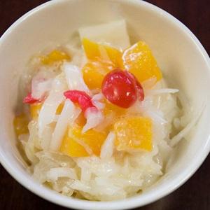 Cách làm "Cocktail" rau câu bào