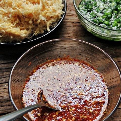 Cách làm cơm cháy chà bông mỡ hành