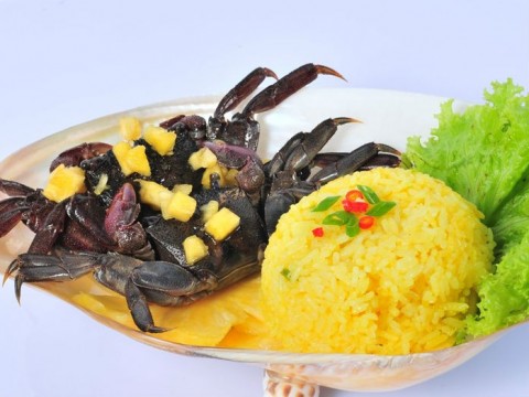 Cơm chiên ba khía