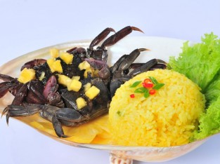 Cơm chiên ba khía