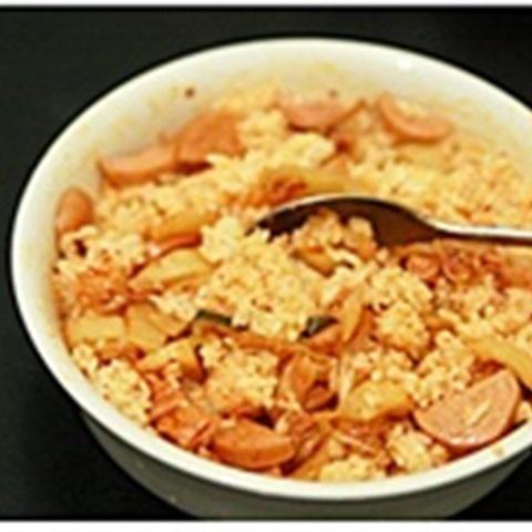 Cách làm cơm chiên bằng lò vi sóng