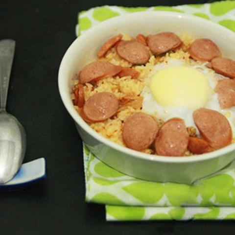 Cách làm cơm chiên bằng lò vi sóng