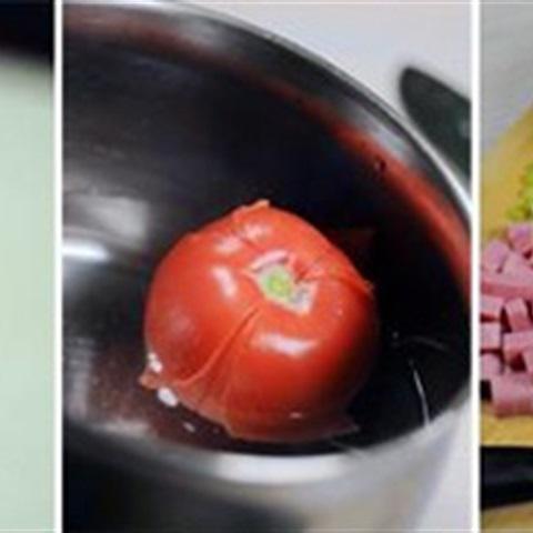 Cách làm cơm chiên cà chua thịt nguội