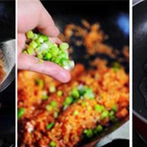 Cách làm cơm chiên cà chua thịt nguội