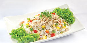 Cơm chiên cá mặn chay