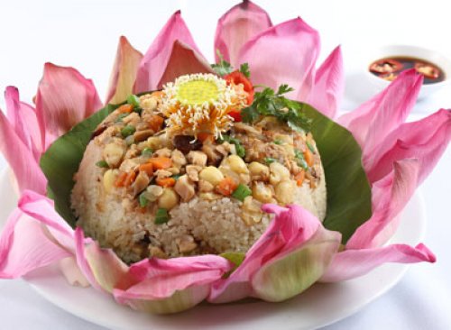 Cơm chiên hạt sen