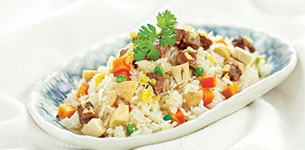 Cơm chiên nấm thịt bò