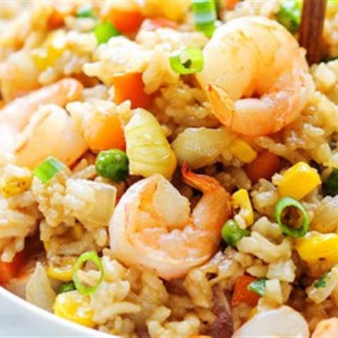 Cách làm cơm chiên tôm giòn