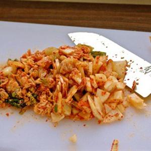 Cách làm cơm chiên với kim chi