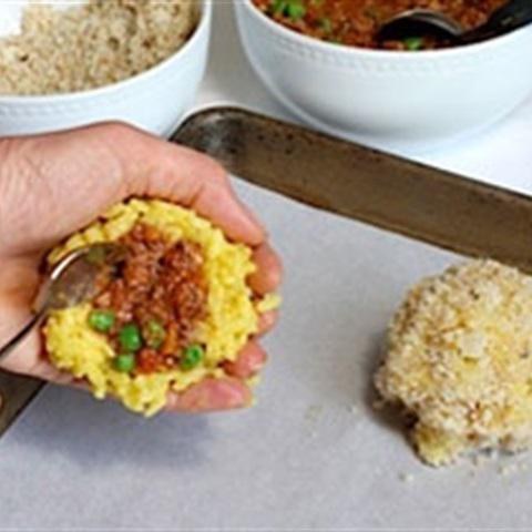 Cách làm cơm chiên xù kiểu bánh cam