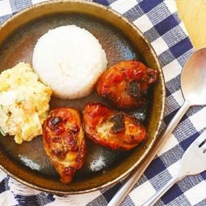 Cách làm cơm đùi gà sốt teriyaki