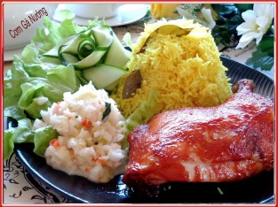 Cơm gà nướng kiểu Malaysia