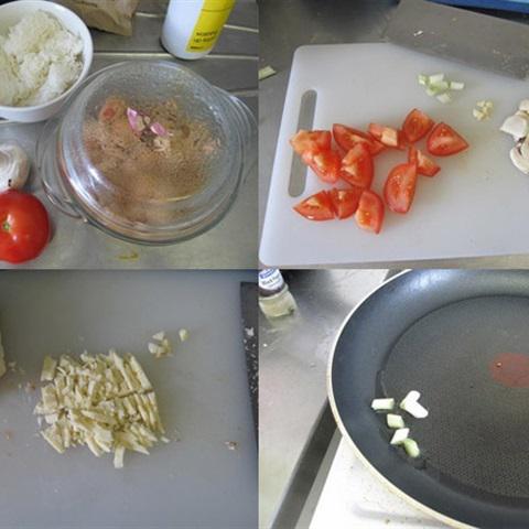 Cách làm cơm gà phô mai