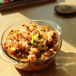 Cách làm cơm gà phô mai