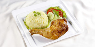Cơm gà xối mỡ