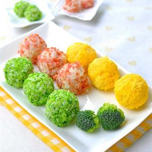 Cách làm cơm nắm nhuộm màu