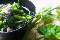 Cơm ngon với rau bí xào thịt bò